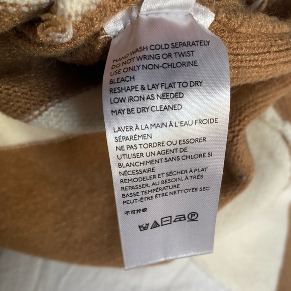 Tan and cream striped Rebeka Anthropologie Sweater - Picture 5 of 5